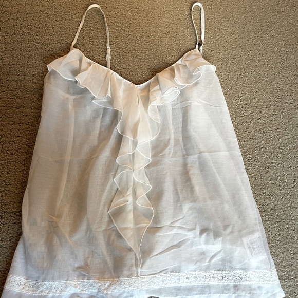 White Semi-Sheer Tank - Picture 2 of 2